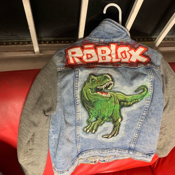 Kids Custom Jean Jackets Roblox Minecraft Spider-Man - Picture 3 of 7